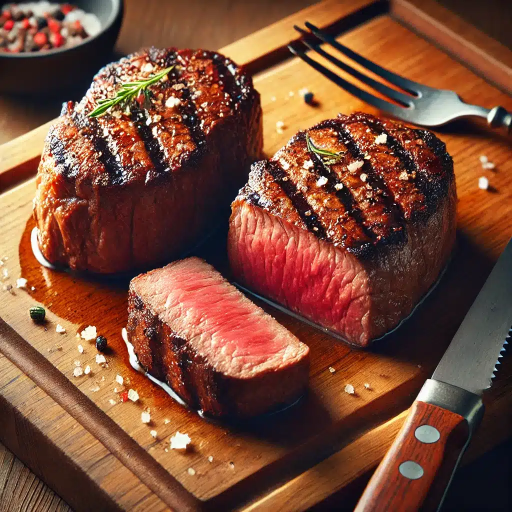 steak steaks on a cutting board