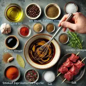 Beef Kabobs Recipe Instruction Step 1