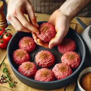 Cheeseburger Recipe Instruction Step 1