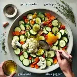 Parmesan Roasted Vegetables recipe instruction step 2