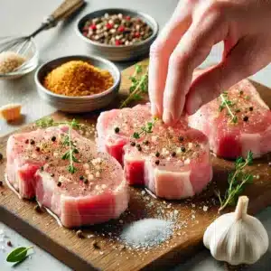 Pork Chops with Mushroom Gravy Recipe Instruction step 1