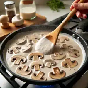 Pork Chops with Mushroom Gravy Recipe Instruction step 5