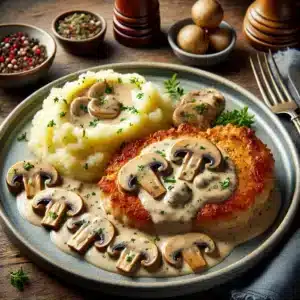 Pork Chops with Mushroom Gravy Recipe
