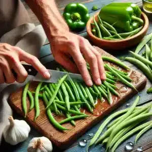Roasted Green Beans Recipe Instruction Step 1